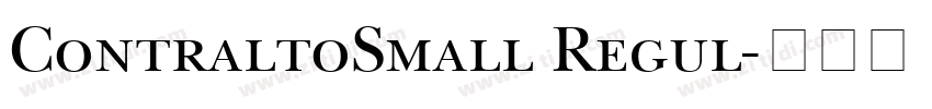 ContraltoSmall Regul字体转换